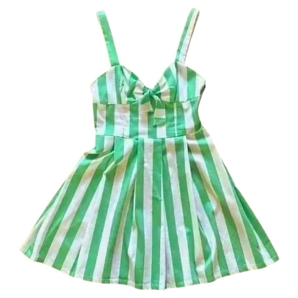 MSKollection Women’s M Retro Striped Dress Versatile Strap Summer Pin Up Playful - Picture 2 of 13